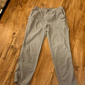 Urban pipeline drawstring grey chino khaki pants medium men’s